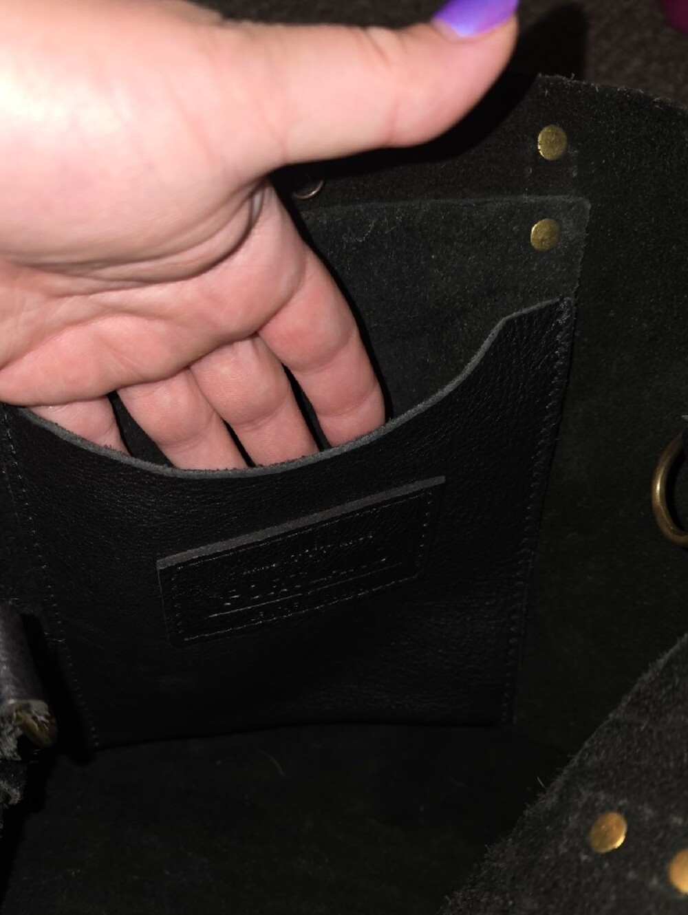 Portland Leather Large Crossbody Tote - Picture 6 of 13
